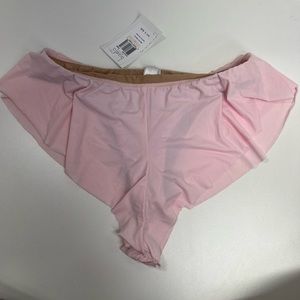 Basta Surf Swim Bottom Ruffle Tap Pant in Pink Matte Tricot Size 2 NEW With Tags